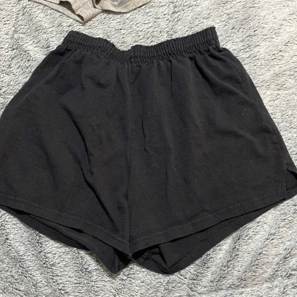 black soffee shorts. womens large